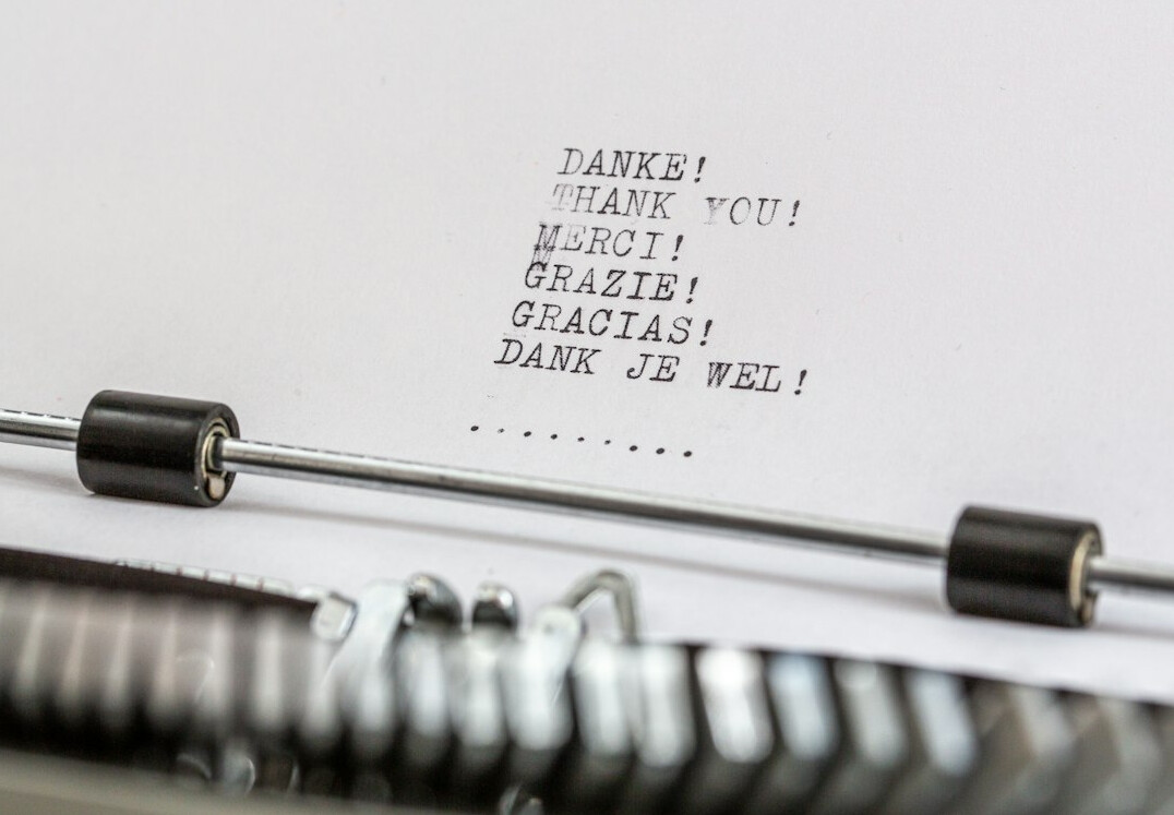 Handwritten notes and vintage typewriter