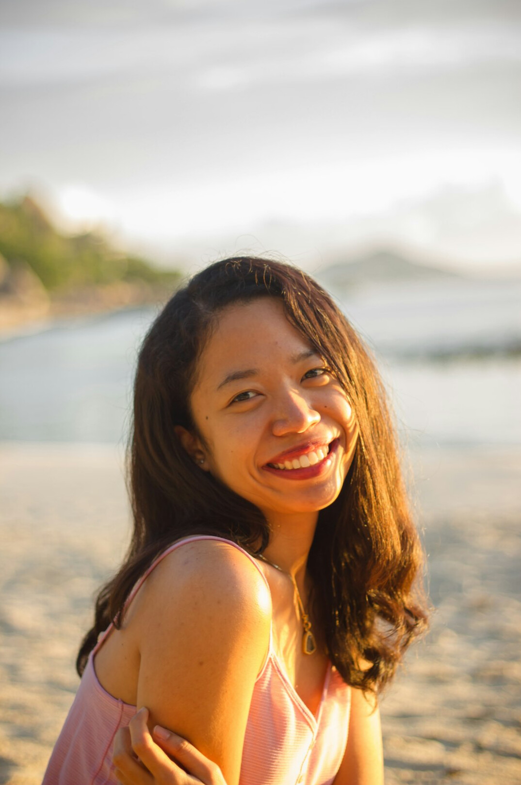 Portrait of a young woman smiling